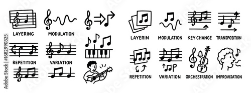 Music Arrangement Icons