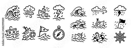 Sea Storm Icons