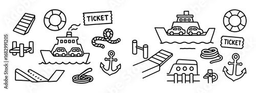 Ferry Crossing Doodle