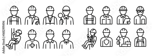 High Rise Worker Icons