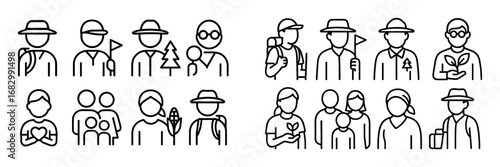 Eco Tourist Icons