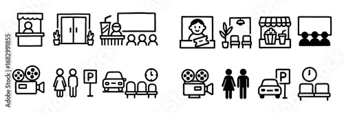 Cinema Doodle Icons