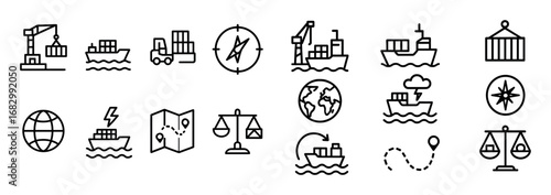 Cargo Transport Icons