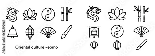 Oriental Icons Grid