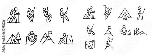 Mountain Activities Icons