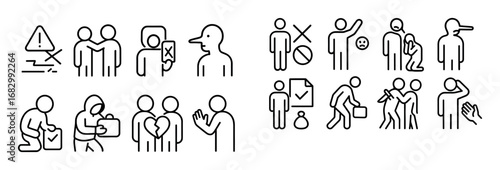 Minimalist Guilt Icons
