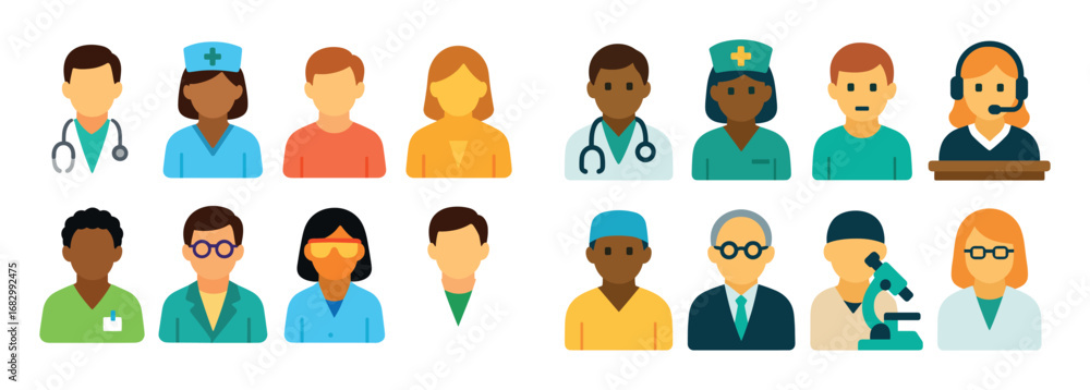 Fototapeta premium Healthcare Icon Set