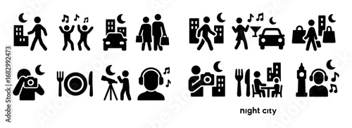 Nightlife Icon Grid