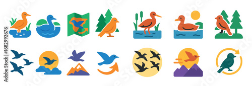 Migratory Bird Icons
