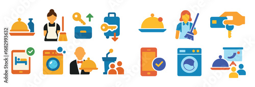 Colorful Hotel Icons
