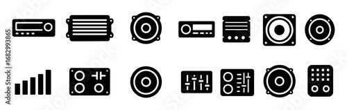 Car Audio Icons