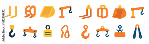 Colorful Loading Equipment Icons