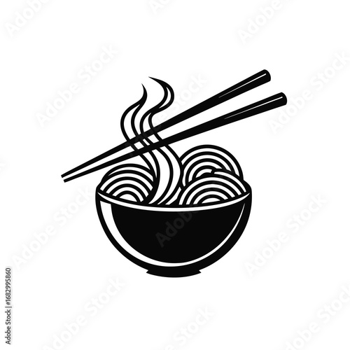 Bowl of Chinese food with chopsticks