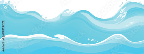 Transparent Abstract Blue and Green Watercolor Ocean Texture Background for Wave Inspired Artwork