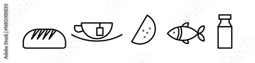 Food and Drink Line Icon Collection