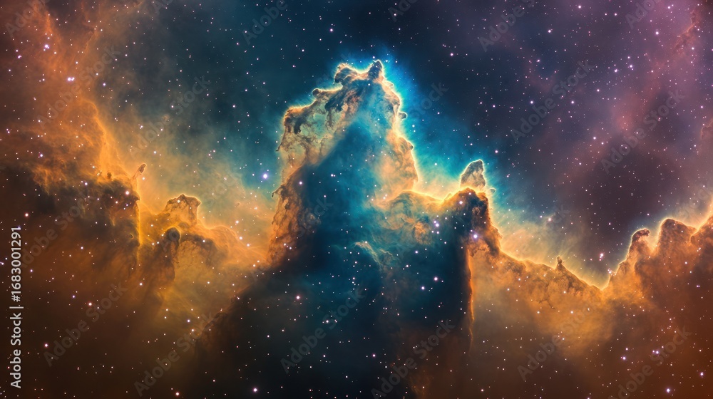 Obraz premium Colorful cosmic nebula