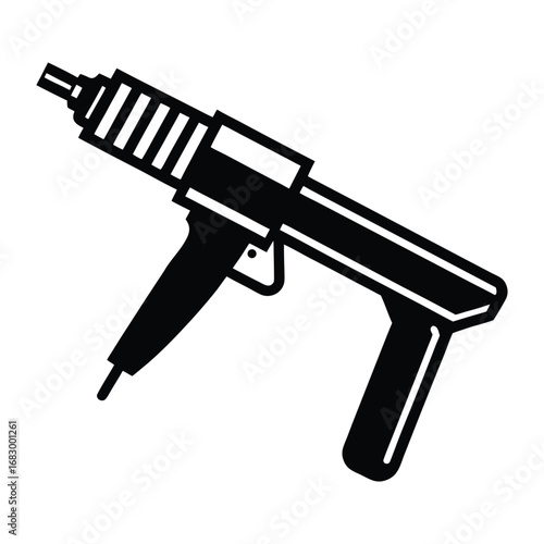 Powder Actuated Fasteners Tool Power Tool for Construction Projects on White Background