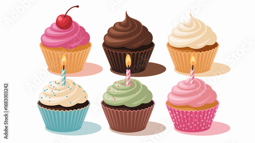 Detailed digital illustration banner advertisement