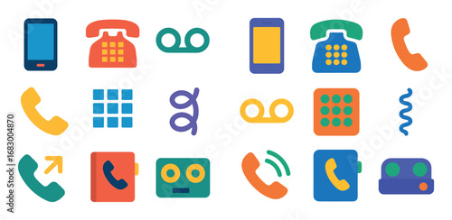 Colorful Phone Icons