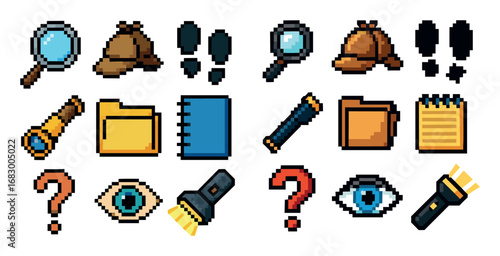 Crime Investigation Icons