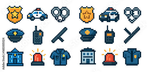 Police Icon Grid