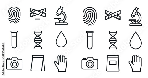 Forensic Icon Set