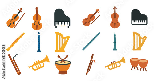 Colorful Classical Instruments