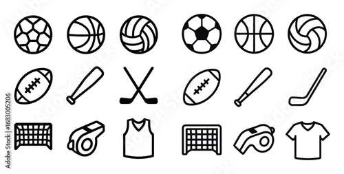 Minimalist Sports Icons