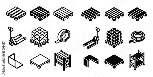 Isometric Pallet Icons