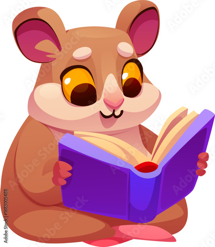 Hamster Read Book