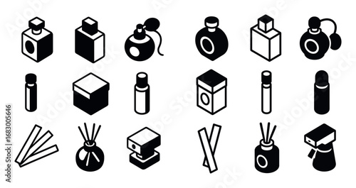 Black & White Fragrance Icons