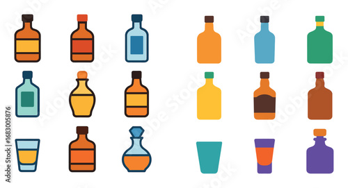 Colorful Alcohol Icons