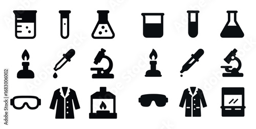 Chemistry Lab Icons