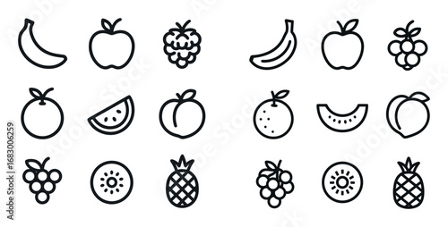 Fruit Icon Grid