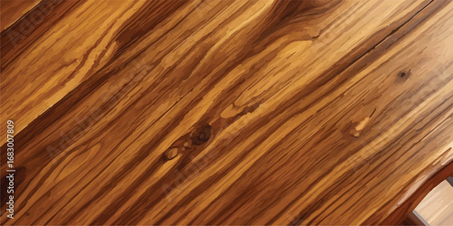Polished wooden board with glossy golden glow and warm natural grain background for elegant cozy design  