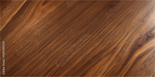 Shiny polished wood surface with golden glow and smooth grain background ideal for natural design atmosphere  