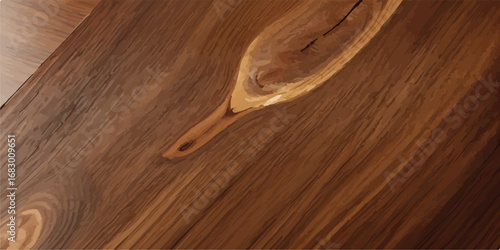 Shiny polished wooden board with golden brown glow and natural grain texture for cozy earthy design background  