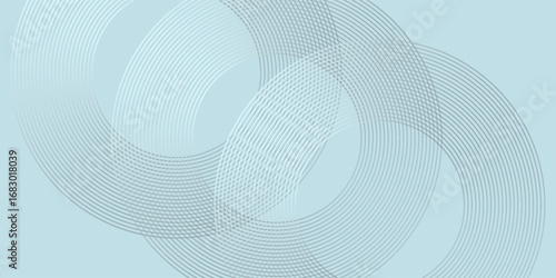 Modern abstract background. Glossy white gradient circle lines. Minimal geometric pattern. Simple graphic elements. Futuristic concept. Suitable for cover, poster, banner, brochure, eps10.