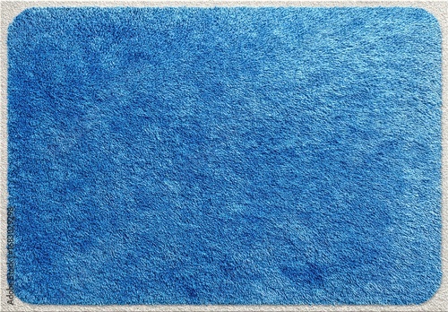 Cobalt blue textured rug