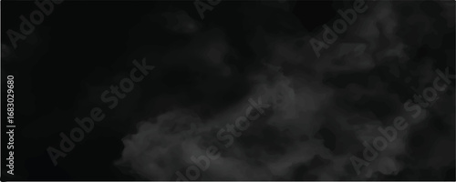 Abstract dark black cloudy texture background smoky gradients and soft abstract atmosphere art design. abstract washes and brush stroke on a dark surface smoky grunge textured grey.