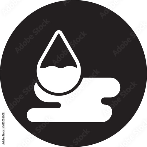 puddle glyph icon