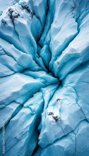 Wallpaper Mural Top-down close-up of a massive Antarctic glacier Torontodigital.ca