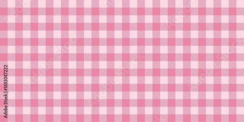 Wallpaper Mural Pink gingham checkered pattern background. Seamless pastel pink plaid design. Soft and sweet vintage aesthetic. Pink white gingham check tablecloth picnic style traditional. Torontodigital.ca