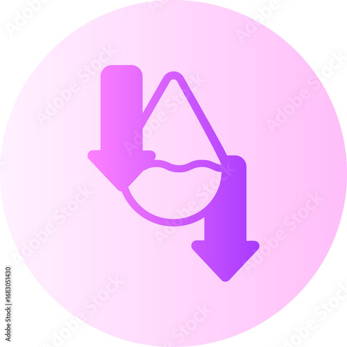 water crisis gradient icon