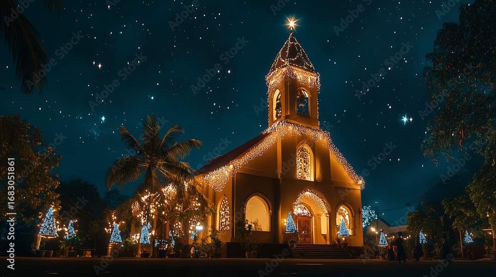 Obraz premium Christmas Festival in India Celebration