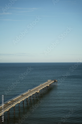 A seaside pier overlooking the sea