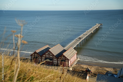 A seaside pier overlooking the sea