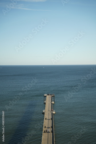 A seaside pier overlooking the sea