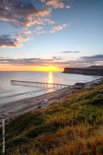 Summer sunrise over a beautiful beach