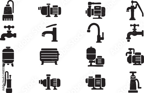 Plumbing Fixtures Icons